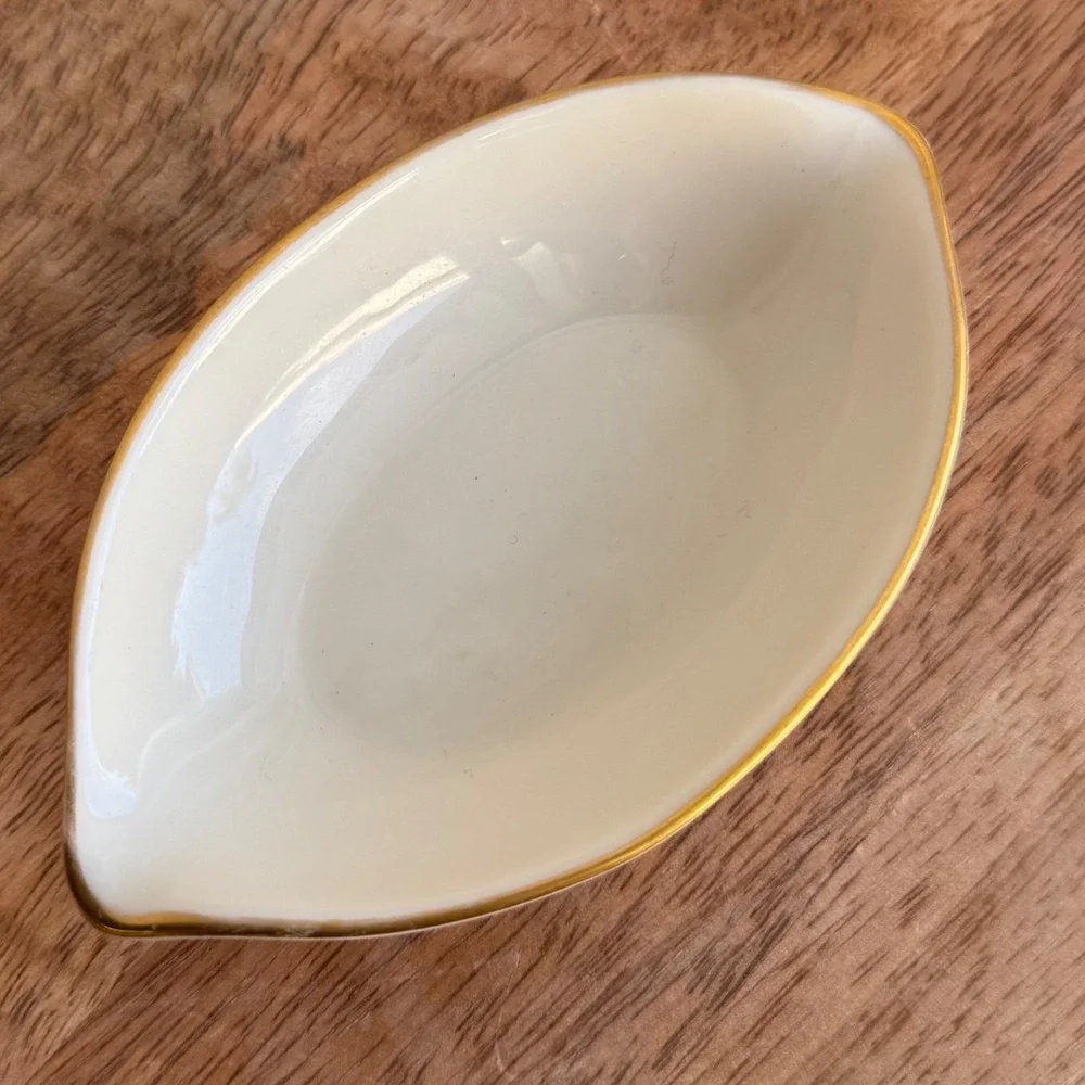 VTG Lenox Olympia Gold Ashtray Trinket Dish 4